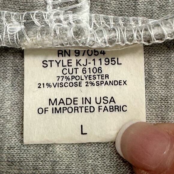 NWT | Krisa | Lace Zipper Jacket | Gray/White | Large - Picture 7 of 12